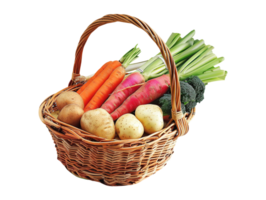 canasta de verduras png