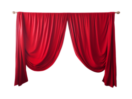 red curtain isolated png