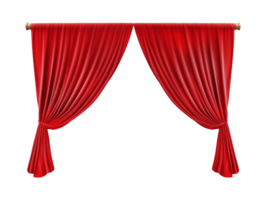 red curtain isolated png