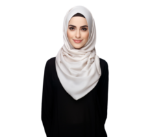 woman wearing a scarf png