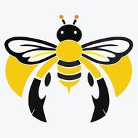 abeja único diseño vector