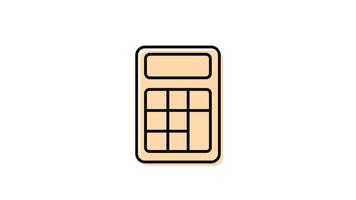 Animated calculator icon with transparent background and easy to use video
