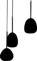 Silhuette lamp, table lamp, wall lamp vector