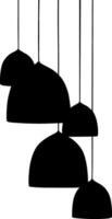 Silhuette lamp, table lamp, wall lamp vector