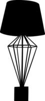 Silhuette lamp, table lamp, wall lamp vector