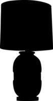 Silhuette lamp, table lamp, wall lamp vector