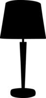 Silhuette lamp, table lamp, wall lamp vector