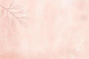 acuarela ligero rosado primavera resumen fondo, digital cuadro. mano pintado resumen acuarela antecedentes con flores y hojas, ilustración vector