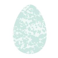 Simple empty egg with texture isolated on white background. Template for design. illustration vector