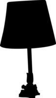 Silhuette lamp, table lamp, wall lamp vector