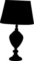 Silhuette lamp, table lamp, wall lamp vector