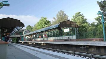 metro estación en hamburgo 4k antecedentes video