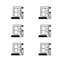 Build and construction icon element set. vector