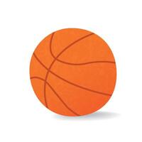 Basketball ball. Football ball cartoon design style. illustration isolated on white background. Cartoon design for poster, icon, card, logo, label, banner, sticker. vector