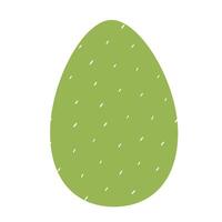 Easter Egg with Pattern Isolated on White background. illustration in flat style for greeting card, invitation template, poster, background. vector