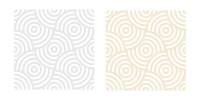 Luxurious abstract circle pattern, seamless background, geometric banner design vector