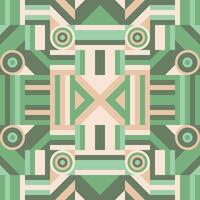Psychedelic green cover, pattern tribal inspired modern geometric background design vector