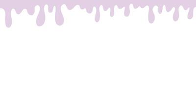 Purple drip border backgorund, flat illustration, dripping paint vector