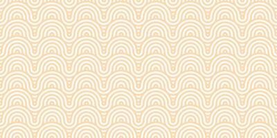 Peach abstract oriental wave pattern, fish scale geometric background design vector