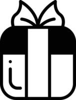 A gift box with a bow on top vector