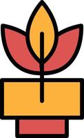A black and white drawing of a flower in a vase In the concept of business icons vector