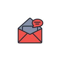 mail icon. .Editable stroke.linear style sign for use web design,logo.Symbol illustration. vector