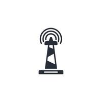 broadcasting icon. .Editable stroke.linear style sign for use web design,logo.Symbol illustration. vector