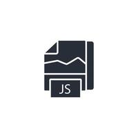 javascript icon. .Editable stroke.linear style sign for use web design,logo.Symbol illustration. vector