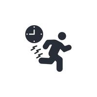 late icon. .Editable stroke.linear style sign for use web design,logo.Symbol illustration. vector