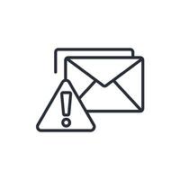 correo no deseado icono. .editable trazo.lineal estilo firmar para utilizar web diseño,logotipo.símbolo ilustración. vector