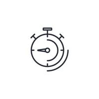 chronometer icon. .Editable stroke.linear style sign for use web design,logo.Symbol illustration. vector