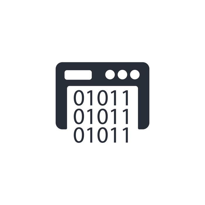 Binary Code Icon Vector Art, Icons, and Graphics for Free Download