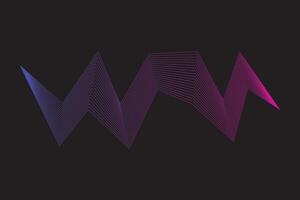 Abstract wave line element vector