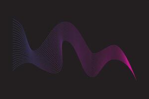 Abstract wave line element vector