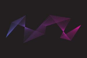 Abstract wave line element vector