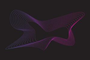Abstract wave line element vector