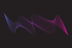 Abstract wave line element vector