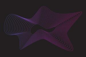 Abstract wave line element vector