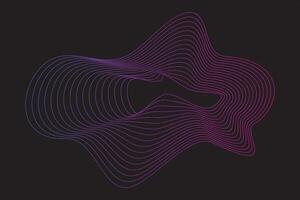 Abstract wave line element vector