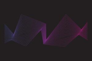 Abstract wave line element vector