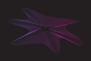 Abstract wave line element vector