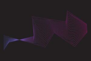 Abstract wave line element vector