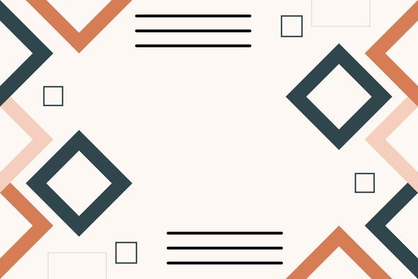 Abstract Geometric Memphis Shape Background Template Illustration