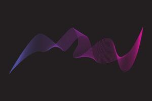 Abstract wave line element vector