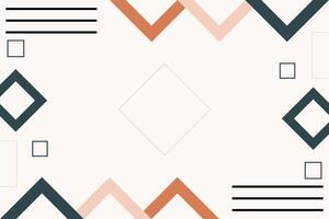 Abstract Geometric Memphis Shape Background Template Illustration vector