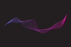 Abstract wave line element vector