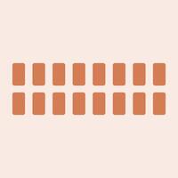 Abstract Geometric Memphis Shape Template Illustration vector