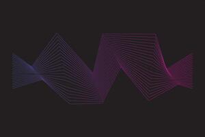 Abstract wave line element vector