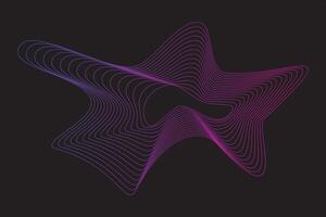 Abstract wave line element vector