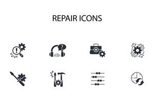 reparar icono establecer...editable trazo.lineal estilo firmar para utilizar web diseño,logotipo.símbolo ilustración. vector